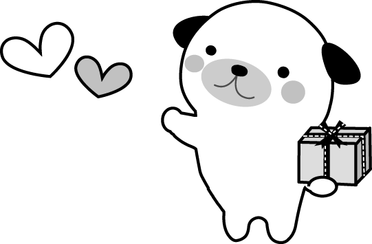 新着プレゼント イラスト フリー 白黒 動物ゾーン