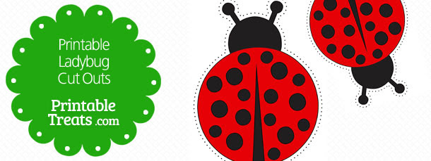 Decorate an 18″ or 24″. Printable Ladybug Cut Outs Printable Treats Com