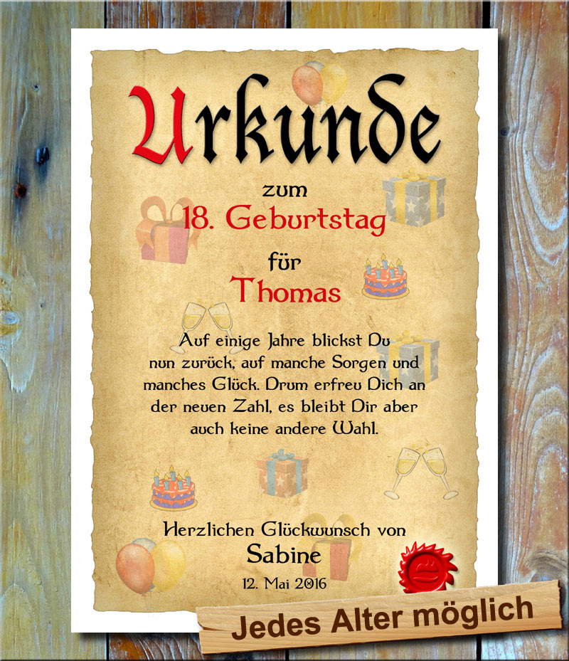 Gestalte mit diesen kostenlosen vorlagen schnell und einfach einladungen gutscheine schilder und glückwunschkarten zum selbstausdrucken. Multivorlage De Urkunde Zum Geburtstag Als Wandbild Mit Spruch Oder Gedicht Geburtstagsurkunde Geschenkidee Individueller Namensgravur Deko Geschenke Torte Geburtstagsuberraschung