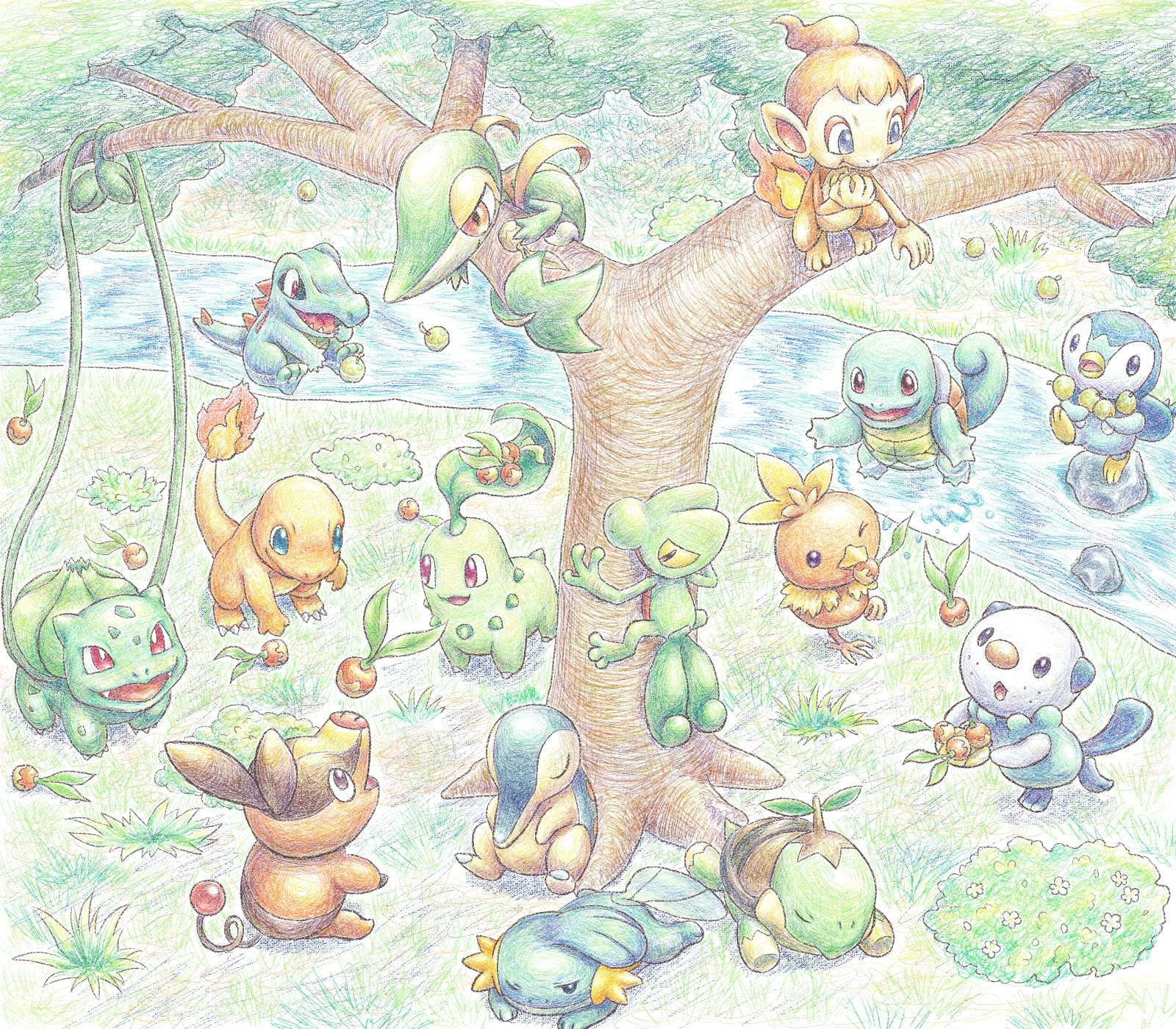 最も欲しかった かわいい ポケモン 色鉛筆 イラスト 100 ベストミキシング写真 イラストレーション