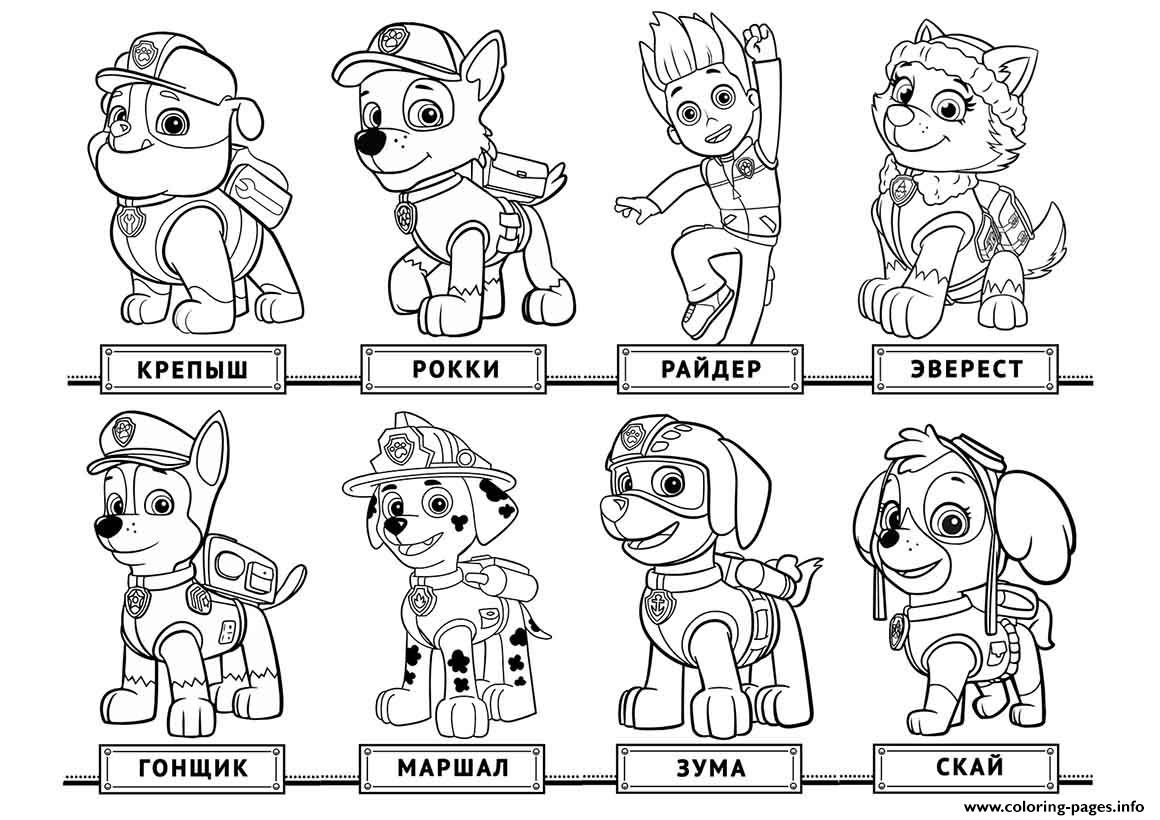 A team of brave puppies together with a smart boy ryder carry out missions to. Free Printable Coloring Pages Paw Patrol At Getdrawings Free Download