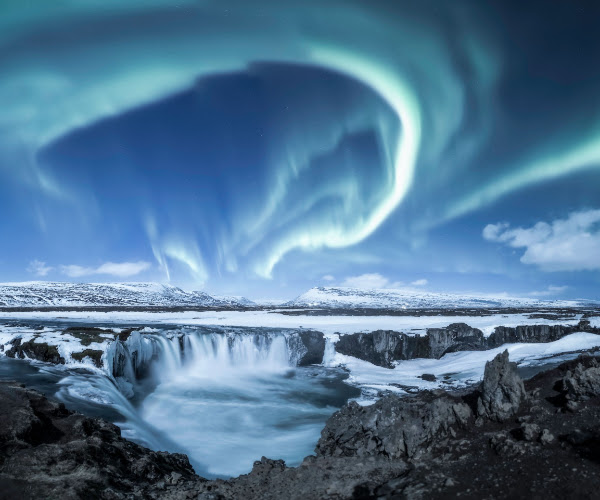 Goðafoss Flow by Larryn Rae