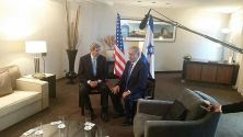 US Secy of State John Kerry meets with PM Benjamin Netanyahu in Berlin.