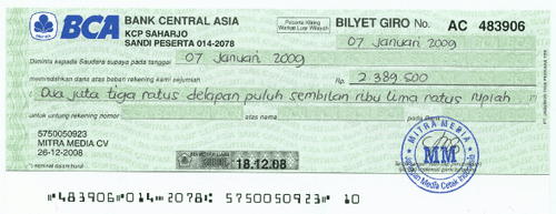 Contoh Surat Berharga