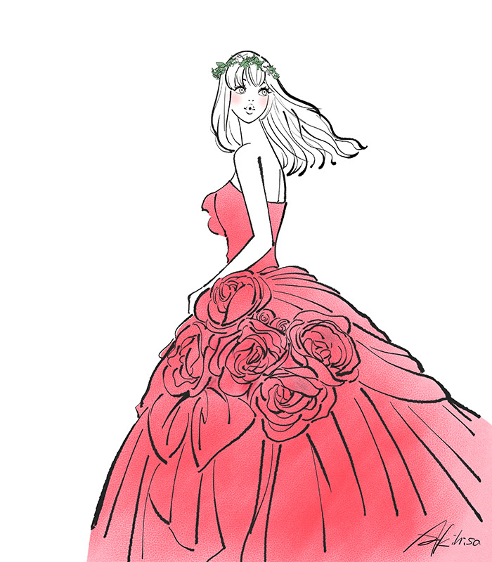 いろいろ ドレス 座る 描き方 Kabegaminyohnlef