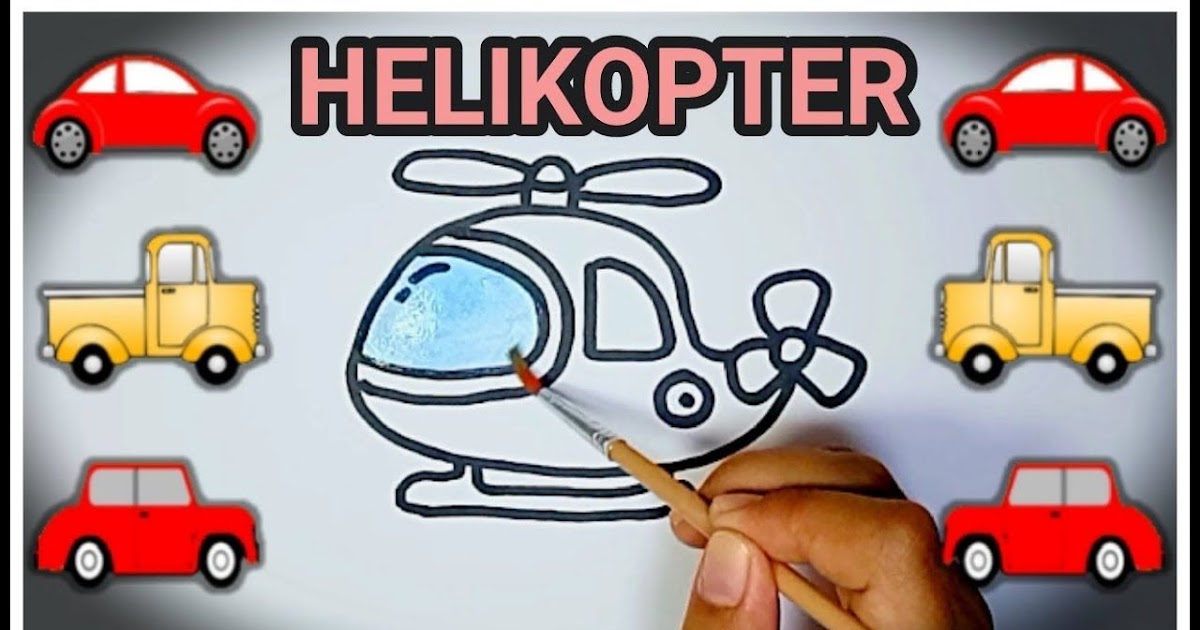 Warna Helikopter Kartun  Dimas Gambar 