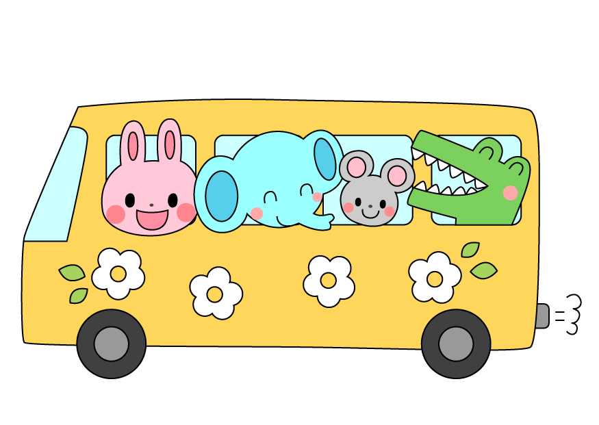 70以上 幼稚園バス イラスト 幼稚園バス イラスト