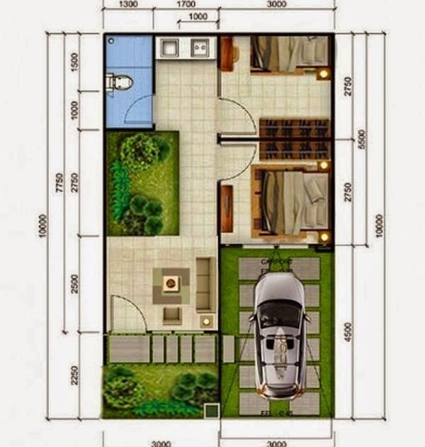 Simak Model Rumah Ukuran 4x8 Meter Terupdate 