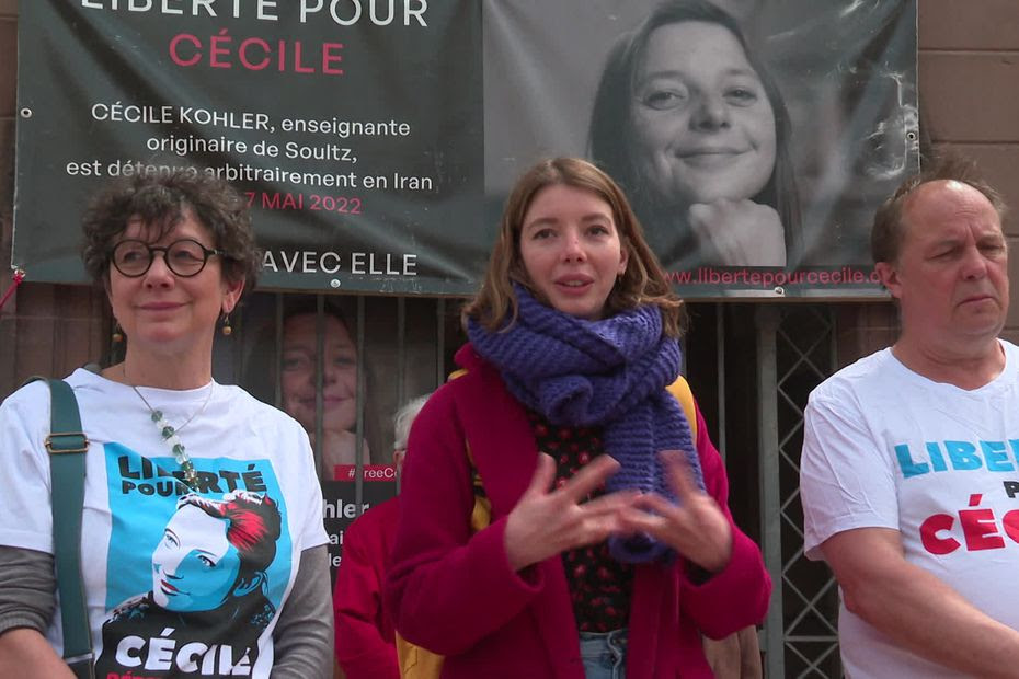 'Elle est très affaiblie': Cécile Kohler, otage en Iran depuis deux ans