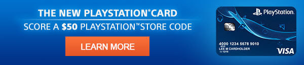 THE NEW PLAYSTATION®CARD | SCORE A $50 PLAYSTATION®STORE CODE | LEARN MORE