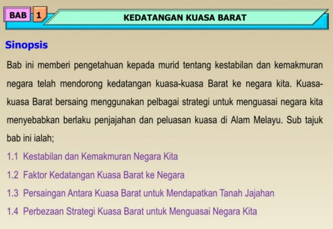 Perbezaan Strategi Kuasa Barat Untuk Menguasai Negara Kita