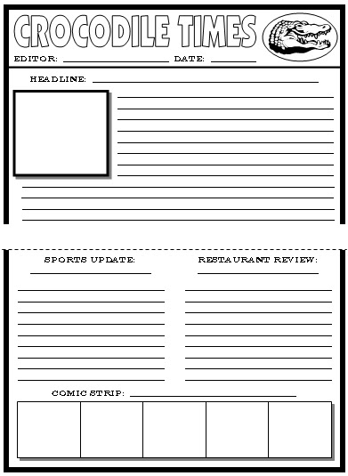 Newspaper Sample Layout Master Of Template Document