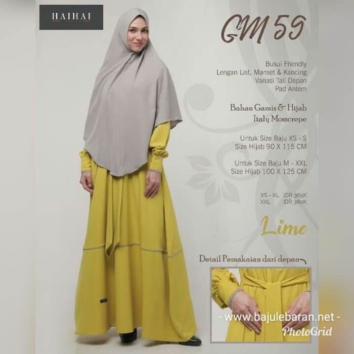 23+ Inspirasi Top Gamis Lemon Cocok Dengan Jilbab Warna Apa