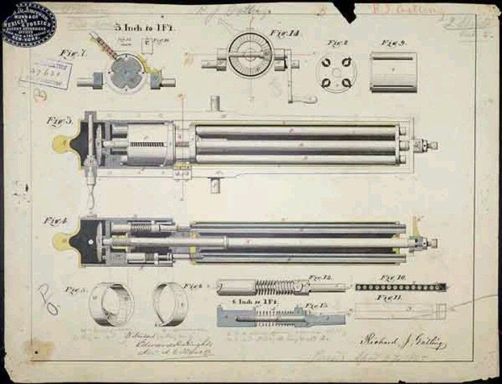 How to draw a mandala. 22 Cal Gatling Gun Blueprints Generousceleb