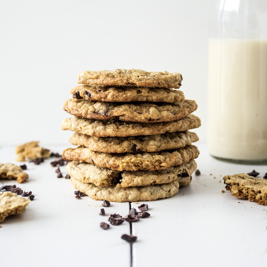 In a large bowl, cream together the butter, sugar, and cream cheese with an electric hand mixer on high speed for about 5 minutes i made about 45 cookies with this recipe each time. Vegan Chocolate Chip Cookies Refined Sugar Free Gluten Free
