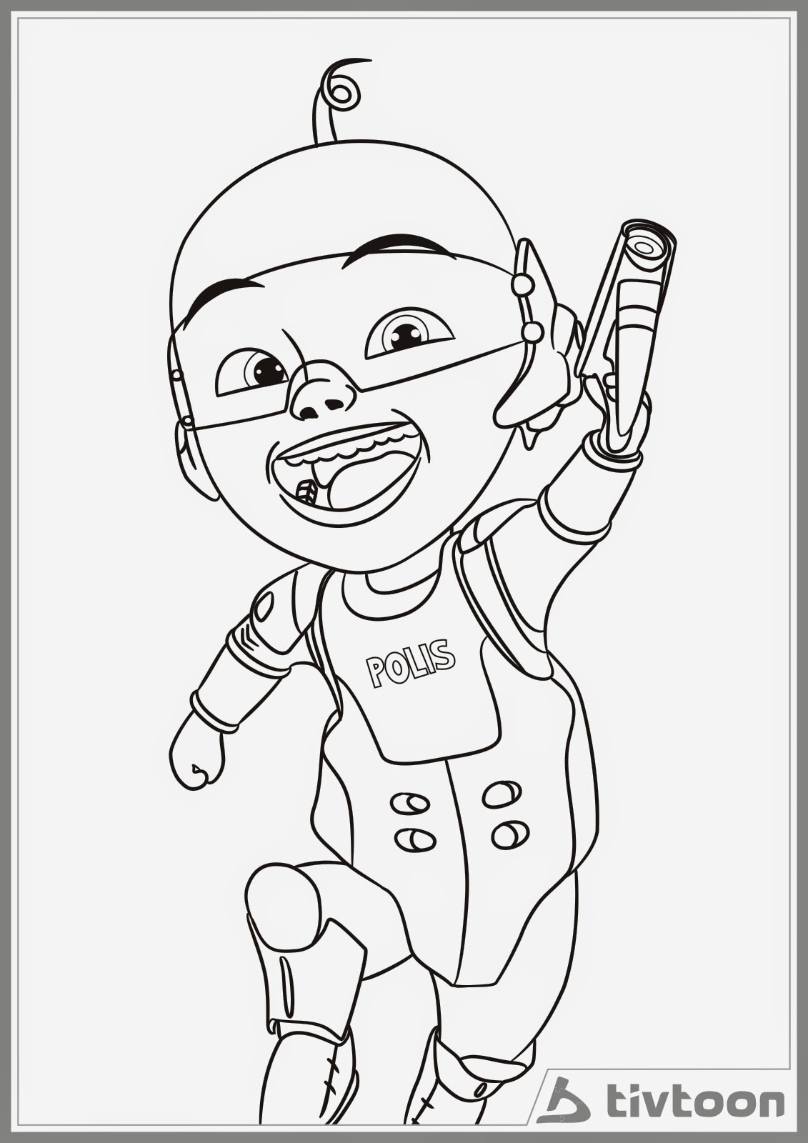 Gambar Sketsa Kartun Upin Ipin Sobsketsa