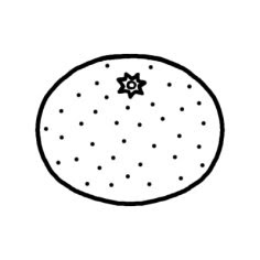 最高のみかん イラスト 白黒 アニメ画像
