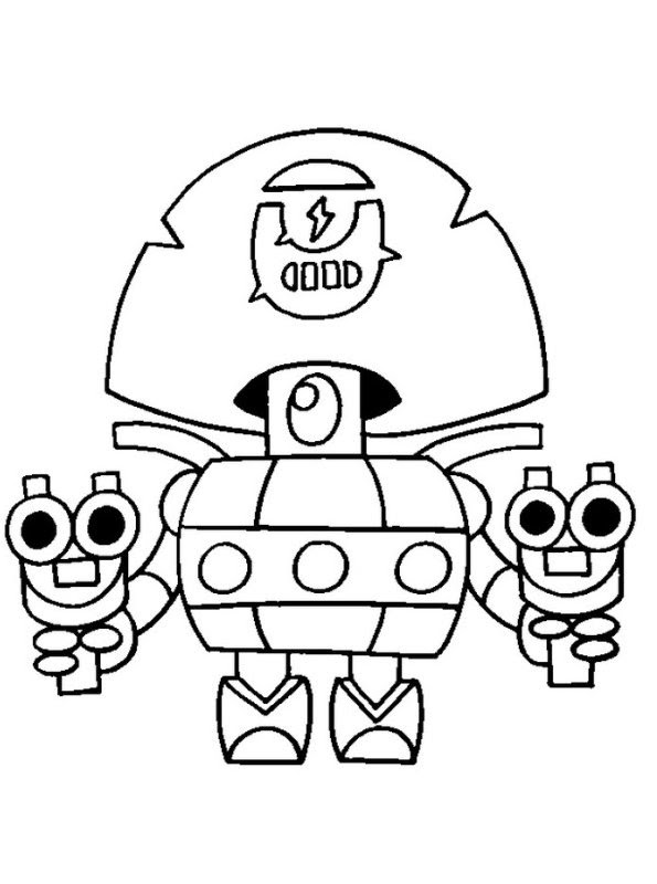 Brawl Stars Coloring Pages Darryl Coloring And Drawing