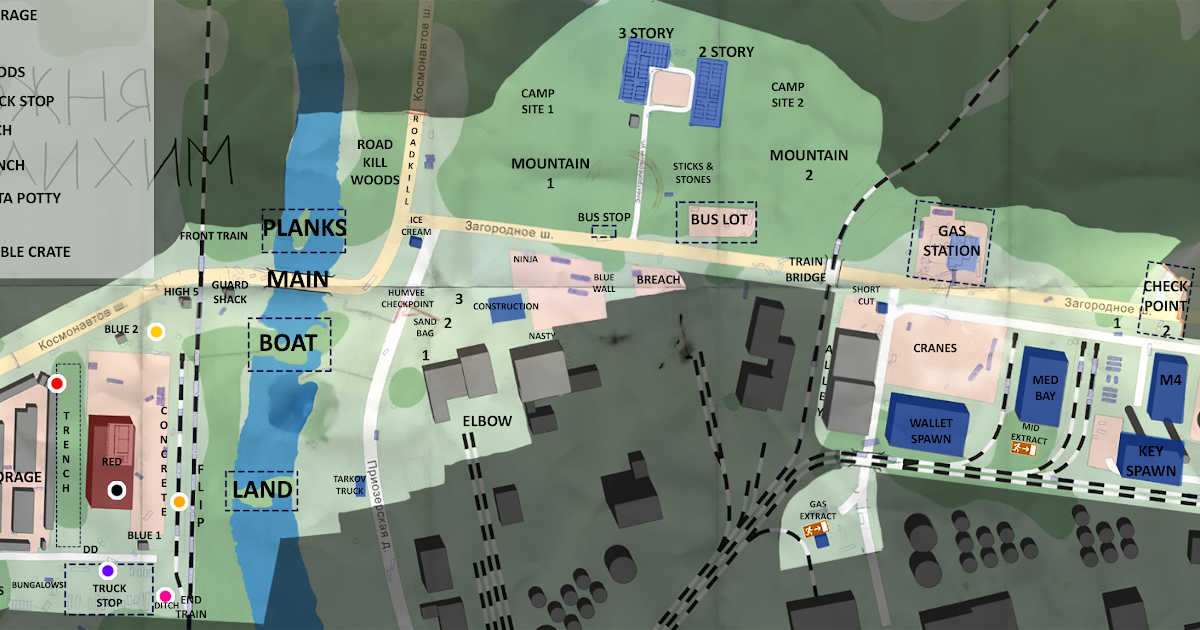 Interchange Map Escape From Tarkov - World Map Atlas