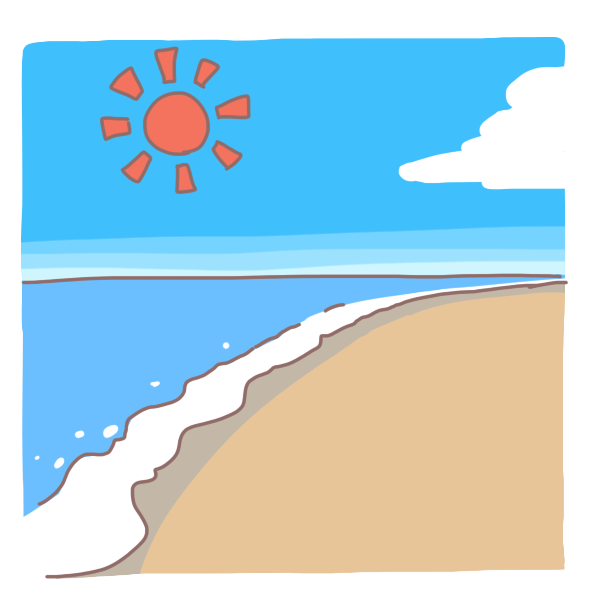 35 海 イメージ イラスト Free Illustration Material