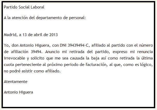 Carta De Baja Voluntaria Seguro - Sample Site j