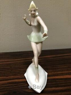 It's like an art deco illustration given more. Very Rare Art Deco Germany Porcelain Dancer Figurine Signed Josef Lorenzl