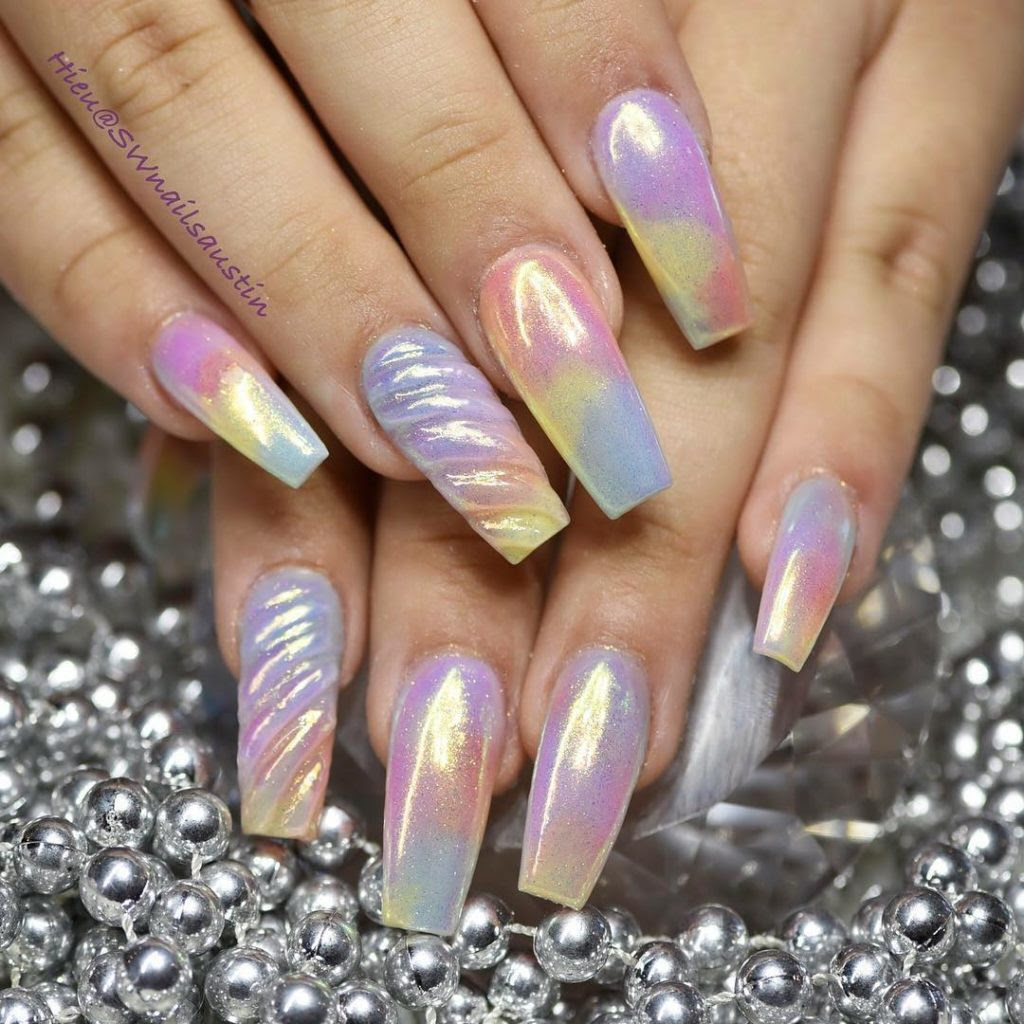 Coffin Tiffany Blue Nail Designs Coffin Shaped Nails Designs Make You Look Like A Princess Another Wiens