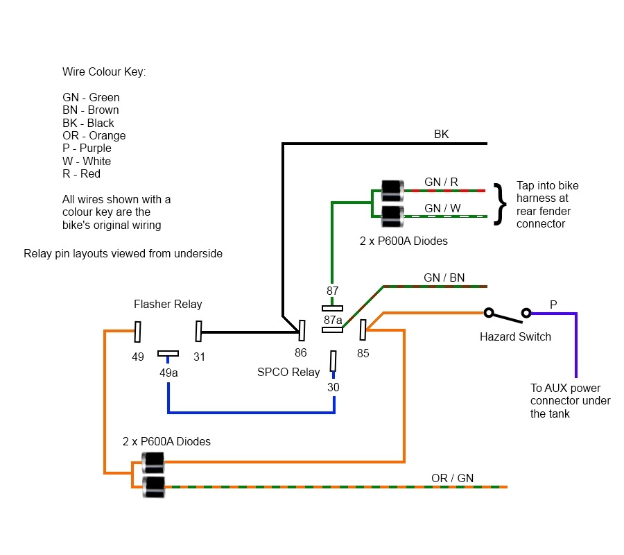 Wiring Diagram For Motorcycle Hazard Light - Wiring  