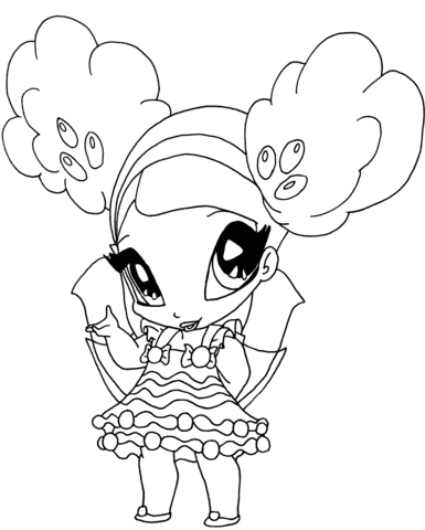 Supercoloring.com is a super fun for all ages: Winx Club Caramel Pixie Coloring Page Free Printable Coloring Pages