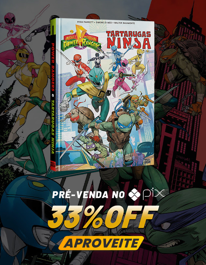 Pré-venda: Power Rangers e Tartarugas Ninja Vol. 01