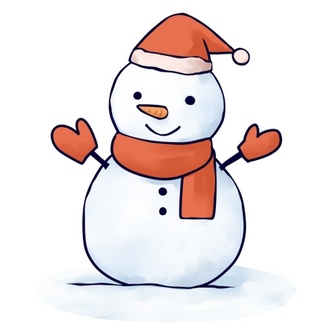 雪だるま の イラスト 無料イラスト素材 かわいいフリー素材 素材のプ