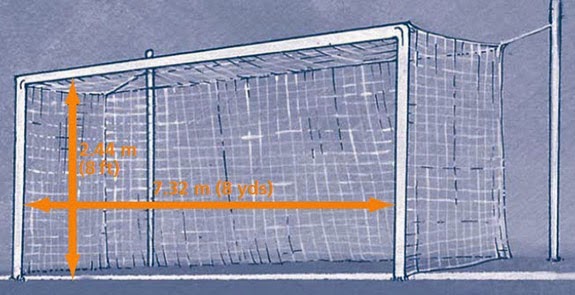Ukuran Tiang Gawang Sepak Bola Standar Internasional - M 