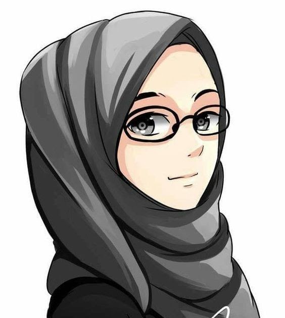  Berhijab  Gambar Kartun Muslimah Cantik Terbaru 2022 