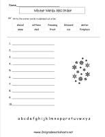 Teaching the order of letters is easy with free abc order skill spring is just around the corner and its a great time to practice alphabetical order in first grade. Christmas Worksheets And Printouts