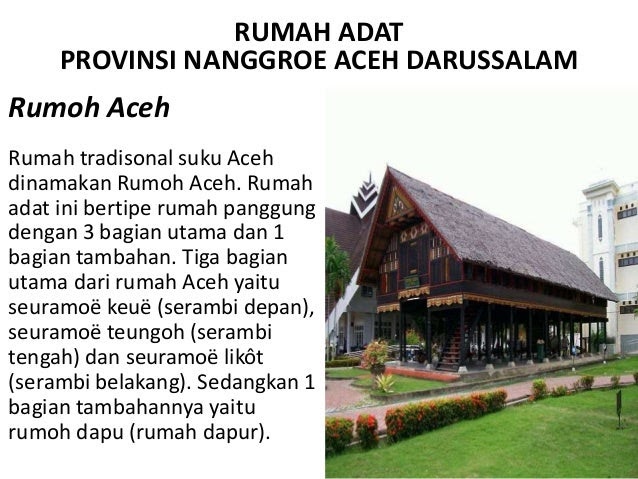  Makna  Rumah  Adat  Aceh Toko Pedz