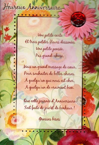 Carte Joyeux Anniversaire Sarah Senaida