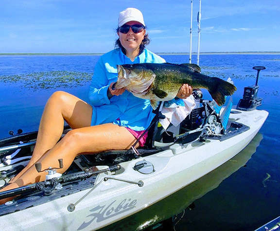 Angler in kayak