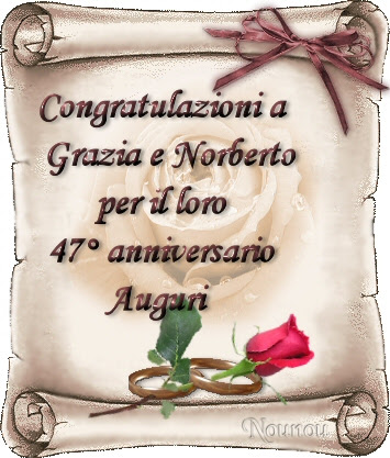 Dal momento in cui ci sposiamo sono tante le ricorrenze che scandiscono. Oggi Norberto E Grazia Festeggiano 47 Anni Di Matrimonio Freeforumzone