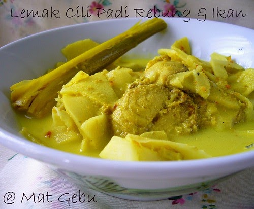 LEMAK CILI PADI REBUNG & IKAN - Dapur Tanpa Sempadan