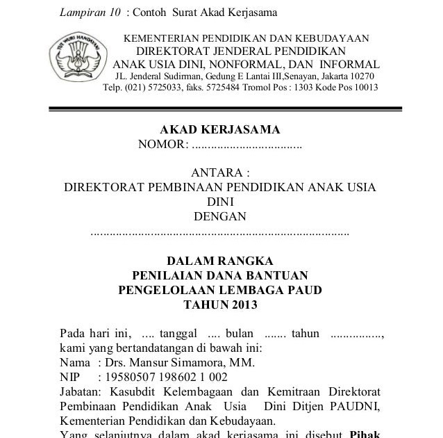 Format Surat Rasmi Kementerian Pelajaran Malaysia - Surat AA