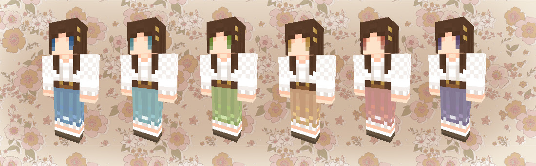 最高のイラスト画像 最高可愛い 女の子 マイクラ スキン かっこいい