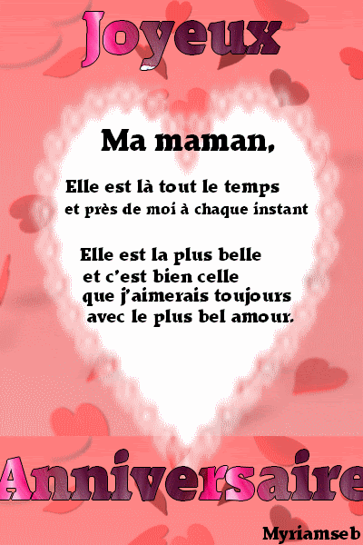 Poeme Pour Anniversaire Maman Touchant Lieselotte