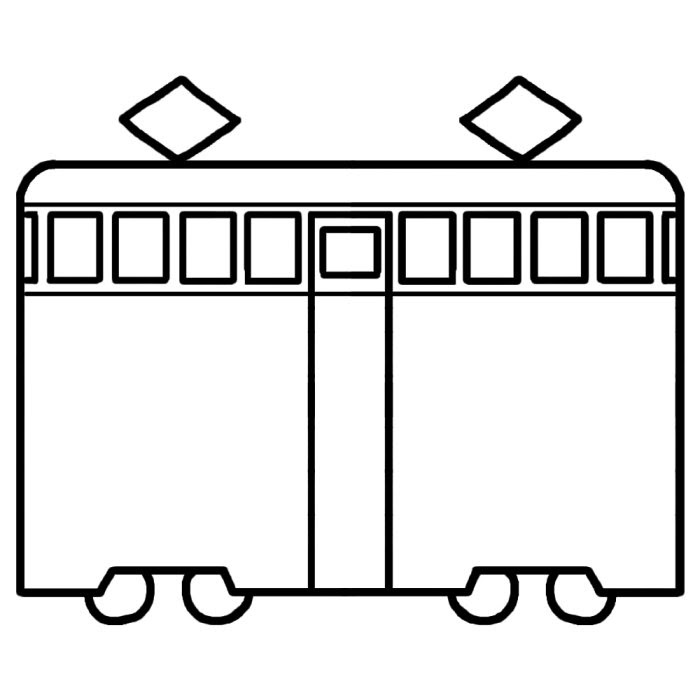 最新電車 イラスト 白黒 無料イラスト集