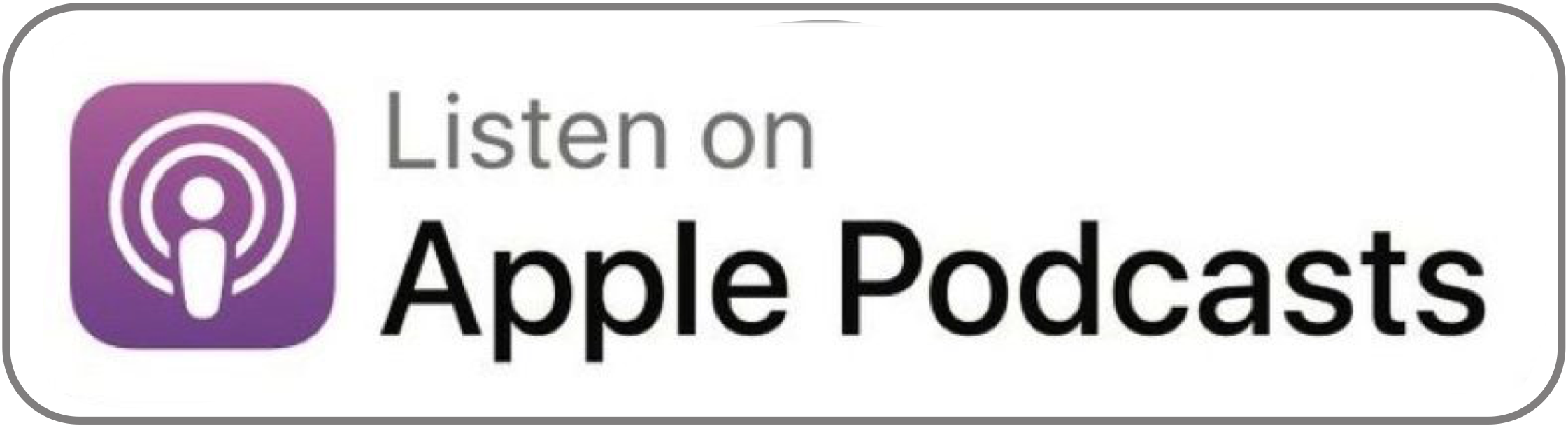 Apple Podcast Logo White