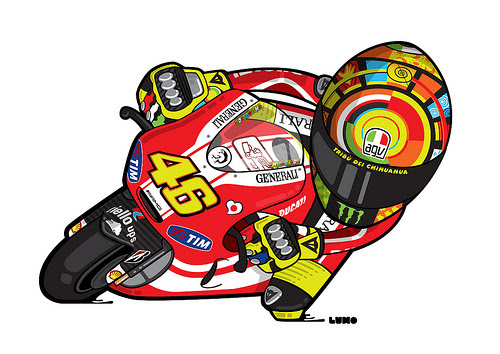 Images Of Valentino Rossi Cartoon Vector