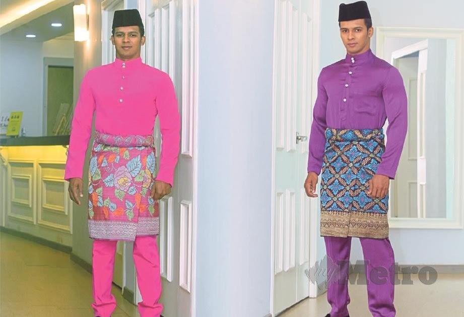  Baju  Melayu  Lelaki  Warna  Ungu  BAJUKU