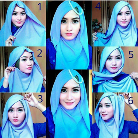 Tutorial Hijab  Cantik Sederhana  Tutorial Hijab  Cara 