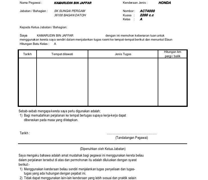 Surat Rasmi Permohonan Bekalan Elektrik - Nelpon m