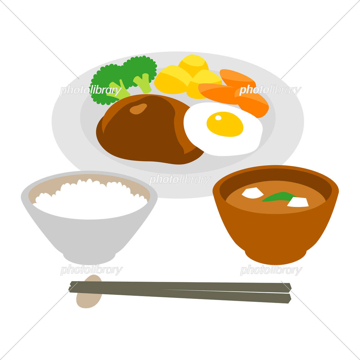印刷 昼 ごはん イラスト 昼ご飯 イラスト