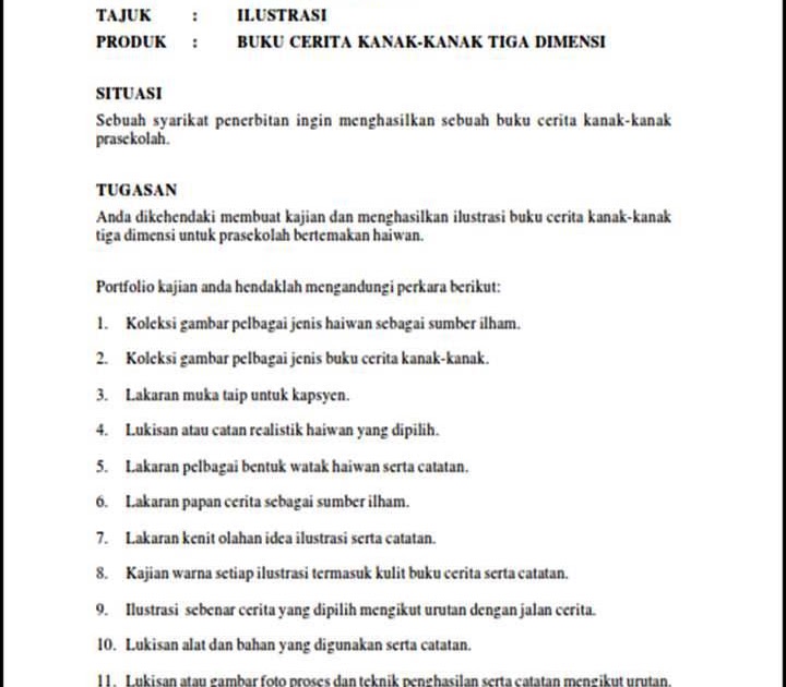 Soalan Pendidikan Seni Visual Spm 2019 Kertas 2 - Kecemasan w